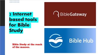 Webbased Bible Tool  Bible GatewayBible Hub [upl. by Spatz]