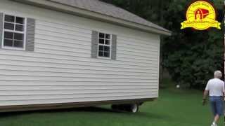 14 x 28 Garage Delivery  Portable Storage Building P1 [upl. by Hawger]