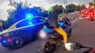 COOL amp ANGRY COPS VS BIKERS  POLICE VS MOTORCYCLE [upl. by Yrocej]