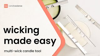 How to Use Multi Wick Bars to Center 2Wick 3Wick and 4Wick Candles  Candle Making Tools [upl. by Cavanaugh180]