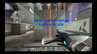 Best Cypher setup icebox A site  valorant [upl. by Atkins828]