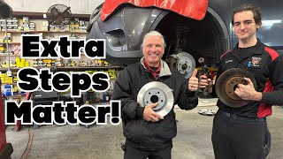 How To Perform a Professional Brake Job Pads amp Rotors [upl. by Lavud690]