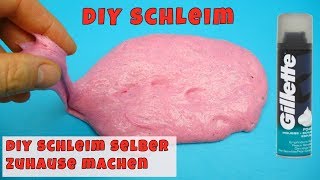 DIY Schleim selber zuhause machen mit Rasierschaum [upl. by Ecitnirp]