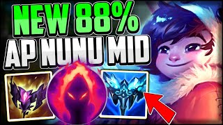 New 88 Nunu BUILD CRUSHES ALL MID LANERS How to Play AP Nunu amp CARRY Season 12 Nunu Mid Guide [upl. by Burbank]