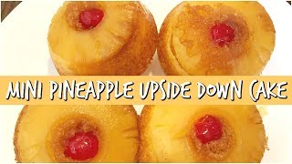 MINI PINEAPPLE UPSIDE DOWN CAKE  Melbeezee Cooks [upl. by Forsyth356]