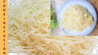 Easy Kunafa Dough  Kataifi Dough Recipe  Kunafa Vermicelli by Cooking Fusion [upl. by Linoel]