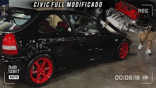 Honda Civic Full Modificado en Tuner EVO Puerto Rico 2024 [upl. by Yhtuv]