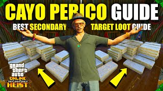 GTA 5 Online SOLO Elite Cayo Perico Heist Guide BEST Secondary Target Loot SECRET [upl. by Arleta176]