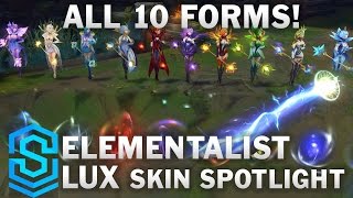 Elementalist Lux Ultimate Skin Skin Spotlight  PreRelease  League of Legends [upl. by Ttoile]