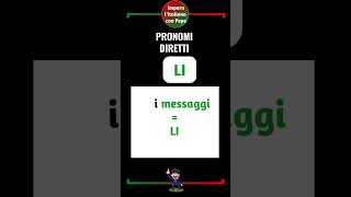 PASSATO PROSSIMO PRONOMI DIRETTI 1 learnitalian italy italian [upl. by Haizek]