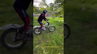 Pre’65 action from Westmorland’s evening trial 📹 Mark Simpson 🙏💥trials trialsbike trials [upl. by Lartnom480]