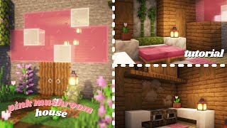 Simple Pink Minecraft Mushroom House [upl. by Anaig171]