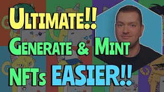 ULTIMATE Create An ENTIRE NFT Collection 10000 amp MINT With ZERO Coding Knowledge  PFP Generator [upl. by Anerehs]