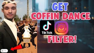 How To Get Funeral Coffin Dance App Filter on Tiktok and Instagram  Add face to Coffin dance meme [upl. by Merilyn120]