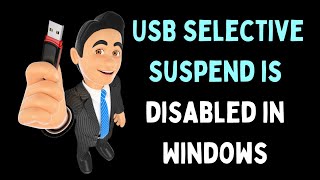 How to Fix USB Selective Suspend is Disabled in Windows 11 [upl. by Aihsekin]