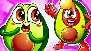 Avocado Song 🥑😍   More Best Kids Songs And Nursery Rhymes by Fluffy Friends [upl. by Tneicniv]