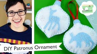 DIY Custom Patronus Ornament  Harry Potter Christmas Decoration  laurenfairwx [upl. by Ahsropal]