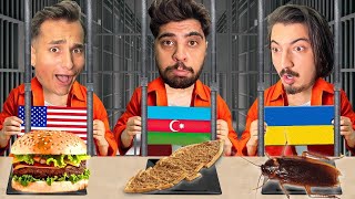 ÜLKELERİN HAPİSHANE YEMEKLERİNİ DENEDİK 🍟🧨 [upl. by Llevad]