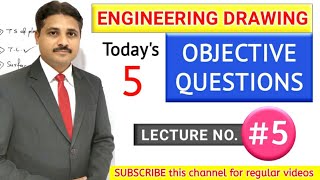 ENGINEERING DRAWING OBJECTIVE QUESTIONS AND ANSWERS IN HINDI LECTURE 5 [upl. by Isabella]