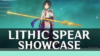 LITHIC SPEAR XIAO FT TEAM LIYUE SHOWCASE [upl. by Maples162]