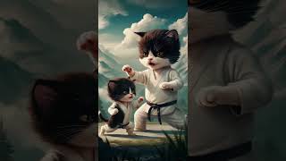 Kitten karate 🐱 cat cute kitten [upl. by Dugald]