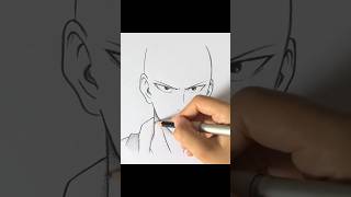 Day 1030 Drawing anime daily  HOW TO DRAW A Saitama [upl. by Ahsilyt552]