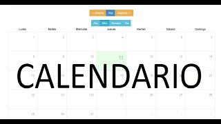 Calendario  Bootstrap  PHP  Mysql [upl. by Austreng]