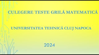 Rezolvare Probleme 270 271 272 273 274 275 Culegerea de Teste Grilă pentru Admitere UTCN [upl. by Ferriter]