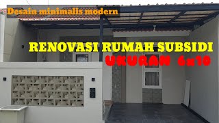 Renovasi Rumah Subsidi bagian depan Biaya habis berapa [upl. by Oigaib]