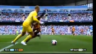 Joe Hart EPIC dribble vs Hull [upl. by Geesey292]