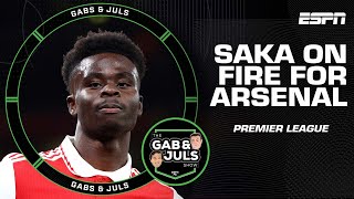 ‘He’s WALKING ON AIR’ How impressive was Bukayo Saka vs Everton  Premier League  ESPN FC [upl. by Aerdnael]