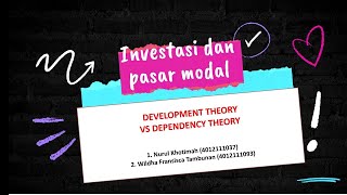 Development theory vs dependency theory [upl. by Nazario]