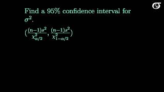 Confidence Intervals for One Population Variance [upl. by Nairbal668]