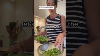 Raw zucchini salad healthymeals mealsmadeeasy saladrecipe easylunchideas cooking healthyrecipe [upl. by Elauqsap]