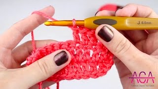 Double Crochet  How to make a Double Crochet or DC Stitch in Crochet [upl. by Anived]