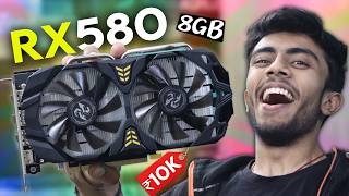 Cheapest 8GB Graphic Card For Extreme Gaming 🤩 AMD RX 580 PERFECT GPU ⚡️ Normal PC into Gaming PC [upl. by Sadnac]