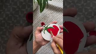 DIY Tomato fridge magnet MFD cutout paint kit [upl. by Goldia]