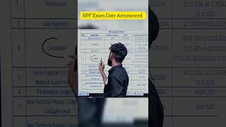 RPF Exam Date Announced RPF [upl. by Meid]