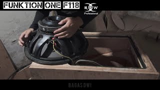 Test box Funktion One F118 F1 dengan menggunakan speaker RDW 18 LS 1000 [upl. by Spearing]