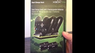 DreamGEAR Dual Charge Dock for XBOX ONE Review [upl. by Williamsen144]