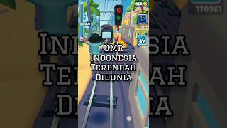 UMR Indonesia Terendah didunia geraldvincentt laxuzstory subwaysurfers [upl. by Drhcir422]