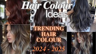 Trendy Hair Colour Ideas to Try This Season  Hair Colour Inspiration for Winter 2024  2025 [upl. by Lunn]