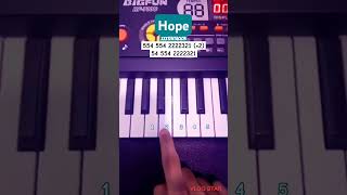 XXXTENTACION  Hope Piano Tutorial easypianotutorial viral shorts [upl. by Annawek]