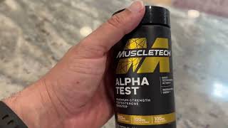 Testosterone Booster for Men MuscleTech AlphaTest Tribulus Terrestris amp Boron Supplement Review [upl. by Akeit489]