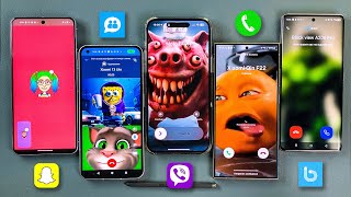 SnapChat BOTIM Viber KalamTime amp Incoming Call S24 Ultra  iPhone 14  Pixel  Infinix  Nothing [upl. by Leaw158]