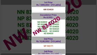 Kerala lottery 3pm result 1392024Nirmal397 keralalotteryresult [upl. by Enamrahc]