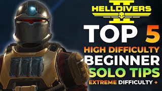 Helldivers 2  SOLO Beginners Guide For Higher Difficulties [upl. by Wertheimer]