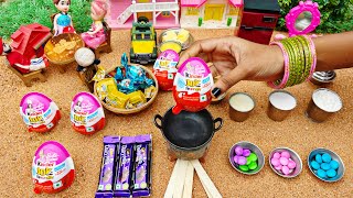 Miniature Kinder Joy Chocolate Brownie Cake Recipe  Kinder Joy Chocolate CookiesChocolate Biscuits [upl. by Iene]