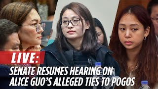 LIVESTREAM Senate resumes hearing on Alice Guos alleged links to illegal POGOs  September 24 [upl. by Initof257]