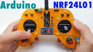 NRF24L01 Wireless Communication Arduino based transmitter  Remote contro for drone [upl. by Collar]